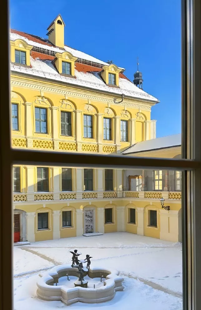 Okna zabytkowe w Zamku Żyrowa