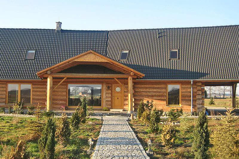 Okna rustykalne - dom z bali